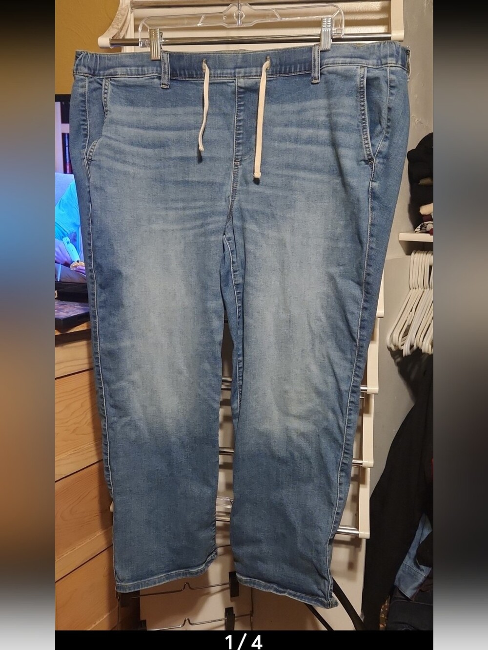 Like New Torrid Plus Size Weekend Boyfriend Drawstring Jeans Sz 3 Short